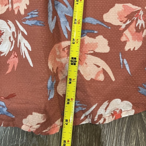 Isabel Maternity Woven Maternity Blouse Pink Floral maternity top Medium 1222 - Picture 12 of 12